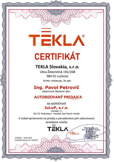 certifikát
