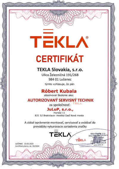 certifikát